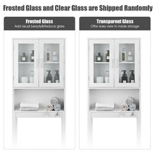 Load image into Gallery viewer, Wooden over the toilet Storage Cabinet with Tower Rack
