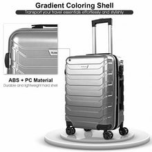 Load image into Gallery viewer, 3PCS Spinner Expandable Suitcase With TSA Lock-Gray
