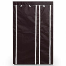 Load image into Gallery viewer, 69" Portable Closet Storage Organizer Clothes Wardrobe-Brown
