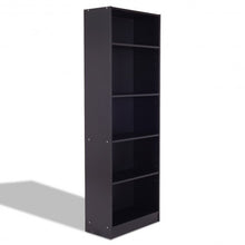 Load image into Gallery viewer, Modern 5-Tier Storage Media Shelf Cabinet Bookcase
