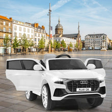 Load image into Gallery viewer, 12V Licensed AudiQ8 Kids Ride On Car-White
