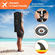 Load image into Gallery viewer, 10.8'  Inflatable Kayak Set K1 1-Person Sit-On-Top Kayak with Oars-Yellow
