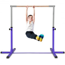 Load image into Gallery viewer, Adjustable Gymnastics Horizontal Bar for Kids-Purple
