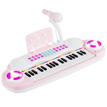 Load image into Gallery viewer, Multifunctional 37 Electric Keyboard Piano with Microphone-Pink
