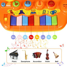 Load image into Gallery viewer, Kids 8 Keys Rainbow Piano Keyboard with Animal Playground LED Light
