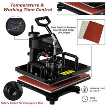 Load image into Gallery viewer, 6 in 1 Digital Transfer Heat Press Machine
