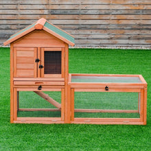 Load image into Gallery viewer, Outdoor Wooden Rabbit Bunny Chicken Coops Cages with Tray
