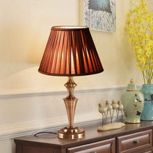 Load image into Gallery viewer, 13" Antique Brass  Bedroom LED Bulb  Table Lamp
