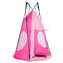 Load image into Gallery viewer, Kids Hanging Chair Swing Tent Set-Pink
