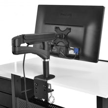 Load image into Gallery viewer, Single Arm TV LCD Monitor Desk Mount Stand Bracket Swivel Gas Spring up to 27"
