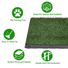 Load image into Gallery viewer, 25" x 20" Puppy Potty Training Toilet Turf Mat
