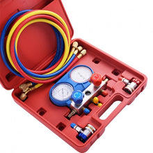 Load image into Gallery viewer, A/C Manifold Gauge Set R134A Refrigeration Kit Brass Auto Serivice Kit
