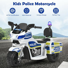Load image into Gallery viewer, 6V 3-Wheel Kids Police Ride On Car
