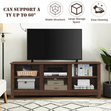 Load image into Gallery viewer, 60"  Entertainment TV Stand Cabinet-Brown
