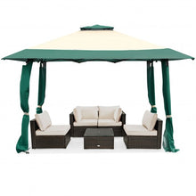 Load image into Gallery viewer, 13'x13' Pop Up Canopy Tent Instant Outdoor Folding Canopy Shelter-Green
