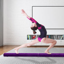 Load image into Gallery viewer, 7' Sectional Gymnastics Floor Balance Beam-Purple
