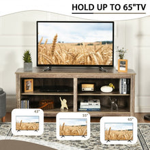 Load image into Gallery viewer, 4 Cubby Entertainment Media Console with Shelves
