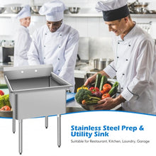 Load image into Gallery viewer, Compartment Commercial Kitchen Sink with Drain Strainer
