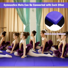 Load image into Gallery viewer, 4' x 10' x 2" Folding Gymnastics Tumbling Gym Mat-Purple

