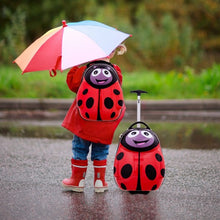 Load image into Gallery viewer, 2 pcs Beetle Shaped Kids School Luggage Suitcase &amp; Backpack
