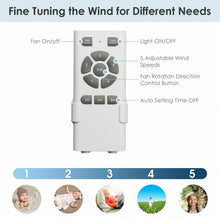 Load image into Gallery viewer, 52" Low Profile Ceiling Fan with LED Light
