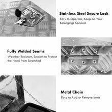 Load image into Gallery viewer, 24" Aluminum Truck Trailer Pickup Storage Underbody Tool Box
