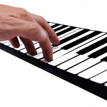 Load image into Gallery viewer, 88 Keys Midi Electronic Roll up Piano Silicone Keyboard for Beginners-Black
