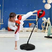 Load image into Gallery viewer, Kids Adjustable Stand Punching Bag Toy Set with Boxing Glove
