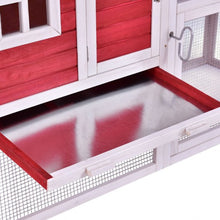 Load image into Gallery viewer, 64" Large Wooden Rabbit Hutch Chicken Coop
