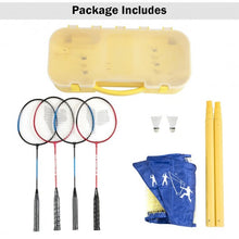 Load image into Gallery viewer, Portable Badminton Set Folding Tennis Badminton Volleyball Net

