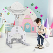 Load image into Gallery viewer, 3 in 1 Kids Basketball Hoop Set with Balls-White
