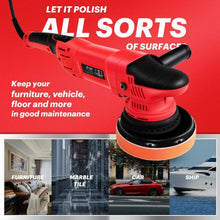 Load image into Gallery viewer, 1100W Dual Action Random Orbital Polisher Kit
