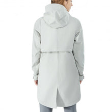 Load image into Gallery viewer, Hooded  Women's Wind &amp; Waterproof Trench Rain Jacket-Gray-XL

