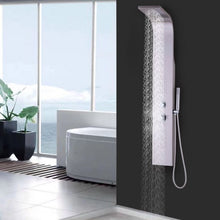 Load image into Gallery viewer, 57" Stainless Steel Shower Panel With Massage Jets and Hand Shower
