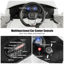 Load image into Gallery viewer, 12V Licensed AudiQ8 Kids Ride On Car-White
