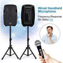 Load image into Gallery viewer, Portable DJ Speaker w/Active &amp; Passive Speakers &amp; 2 Speaker Stands  Microphone

