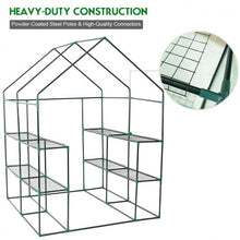 Load image into Gallery viewer, 8 shelves Mini Walk In Greenhouse Outdoor Gardening Plant Green House
