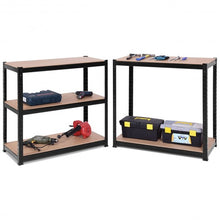 Load image into Gallery viewer, 71" x 36" Heavy Duty 5 Level Adjustable Storage Garage Shelf-Black
