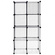 Load image into Gallery viewer, DIY 8 Cube Grid Wire Cube Shelves
