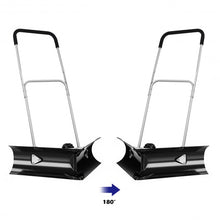 Load image into Gallery viewer, Dual Rolling Snow Pusher w/ 6" Wheels &amp; Adjustable Handle
