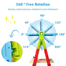 Load image into Gallery viewer, Height Adjustable Kids Art Easel Magnetic Double Sided Board-Blue
