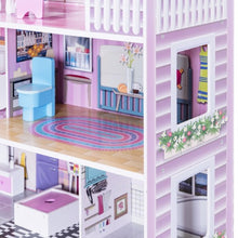 Load image into Gallery viewer, 28" Pink Dollhouse w/ Furniture
