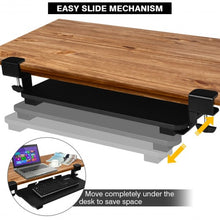 Load image into Gallery viewer, Keyboard Tray Under Desk Clamp-On Retractable Platform Computer Drawer
