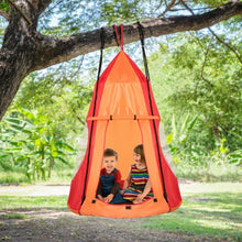 Load image into Gallery viewer, Kids Hanging Chair Swing Tent Set-Orange
