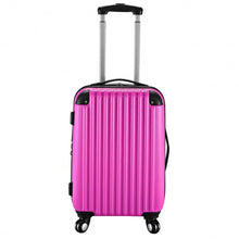 Load image into Gallery viewer, GLOBALWAY 20" ABS Carry On Luggage Travel Bag Trolley Suitcase 8 color-Heart Pink
