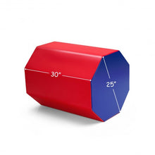 Load image into Gallery viewer, 25" x 30" Octagon Skill Shape Exercise Gymnastic Mat-Red

