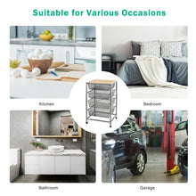 Load image into Gallery viewer, 4 Drawer Mesh Shelves Basket Utility Heavy Duty Storage Organizer
