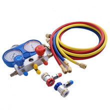 Load image into Gallery viewer, A/C Manifold Gauge Set R134A Refrigeration Kit Brass Auto Serivice Kit
