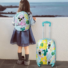 Load image into Gallery viewer, 2 pcs Kids Luggage Set 12" Backpack &amp; 16" Rolling Suitcase Travel
