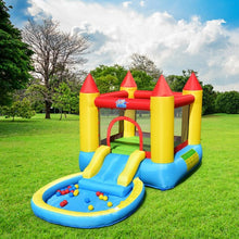Load image into Gallery viewer, Kids Inflatable Bounce House Castle with Balls Pool &amp; Bag
